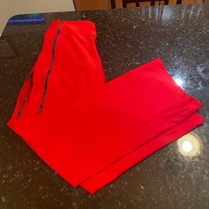 Nike Dri-fit red workout pants woman’s medium